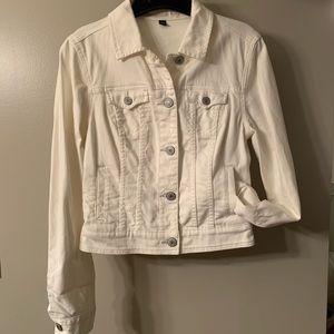 AE White Denim Jacket